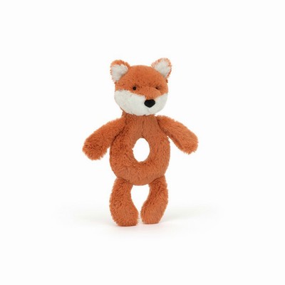 Jellycat Bashful Zorro Cub Ring Ratatle | HRYP-34527